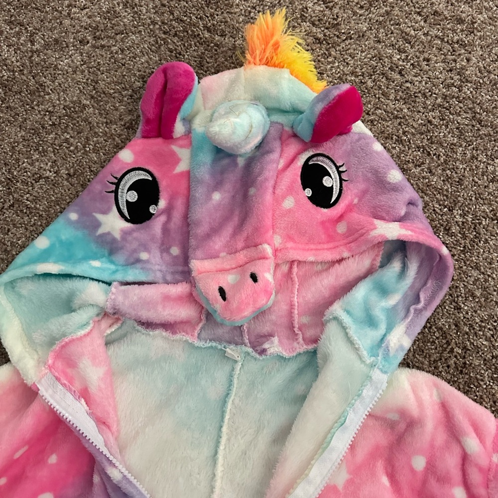Unicorn costume. Onesie length is approximately 57” - Picture 6 of 11